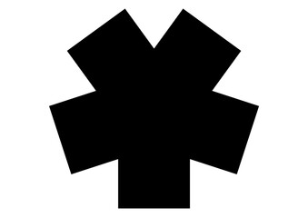 cross on white background