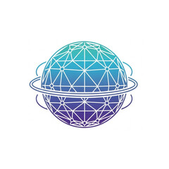 Modern global network design, symbolizing connectivity and international reach, perfect for technology or global business concepts, originally vector graphics