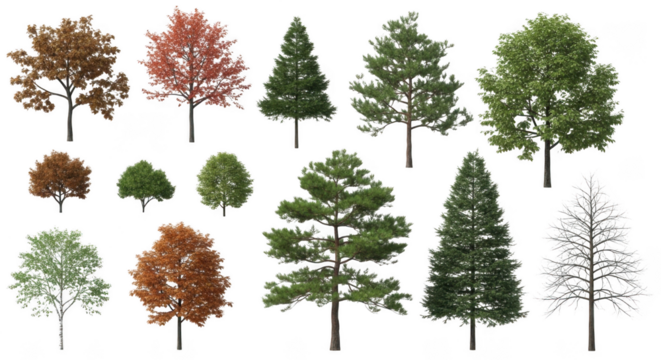 Tree isolated on transparent background