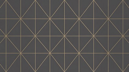 Sophisticated modern geometric pattern featuring elegant gold lines on a deep charcoal background, perfect for luxury interiors and branding
