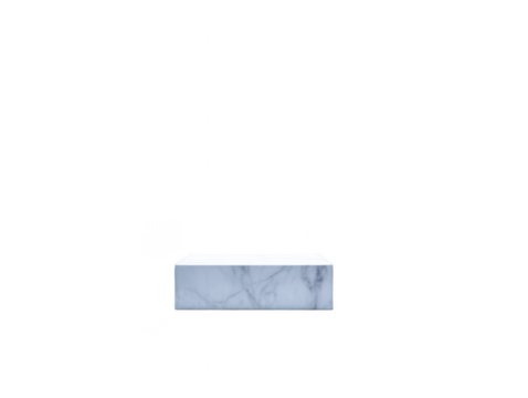 Minimalist marble pedestal, white stone block, isolated on transparent background, modern display stand for product presentation, elegant and clean design, suitable for luxury branding