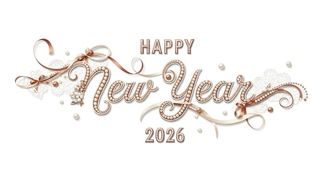 Elegant happy new year 2023 calligraphy with festive glitter and swirls