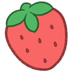 Cute Strawberry Cartoon Doodle