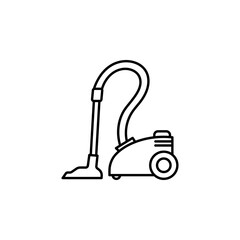Vacuum cleaner icon sleek and minimal design representing cleanliness, efficiency, and modern smart living. Ideal for home apps, UI, automation systems, and appliance branding. Vector EPS 10.