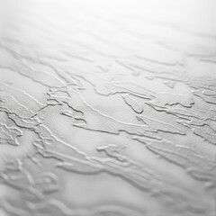 Abstract textured surface resembling frozen waves or snow drifts isolated on transparent background