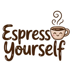 Modern coffee saying t-shirt design for caffeine lovers