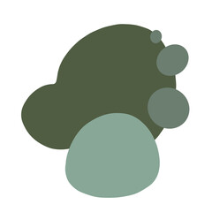 green frog on a white background