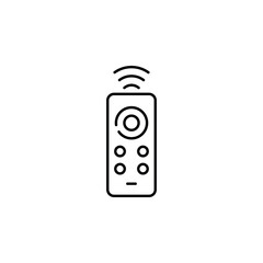 Remote control icon sleek and minimal design symbolizing convenience, control, and smart living. Ideal for smart home apps, UI, automation dashboards, and tech branding. For your design. Vector EPS 10