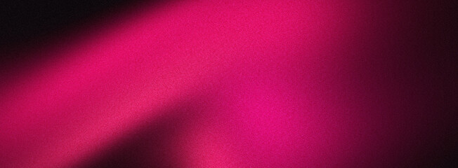 Dark grainy poster background, with purple magenta pink colors, abstract noise texture wide banner backdrop and header cover design