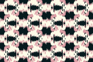 Geometric ethnic vintage texture vector art design. textile fashion pattern line ikat seamless pattern and batik fabric texture asian background wallpaper geometry indian. Ethnic abstract ikat art .