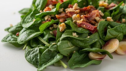 Verdant Arrangement with Rustic Crumbs A Study in Green and Earth Tones.