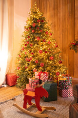 christmas tree and gifts