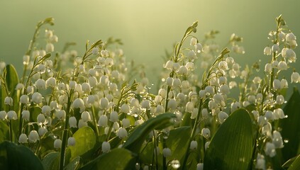 Verdant Vista, Delicate Blooms. A Study in Light and Shadow, Subtle Hues.