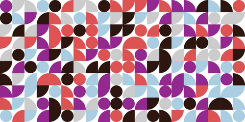 Modern colorful geometric mosaic pattern abstract background art