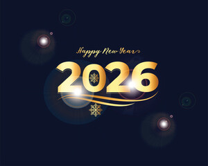2026, happy new year, celebration, gold numbers, confetti, sparkling, new year poster, typography, festive background