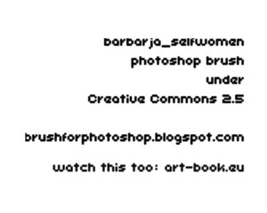 Creative Commons Photoshop Brush Pack by  featuring abstract shapes, textures, and artistic design tools for digital artists, graphic designers, and illustrators.