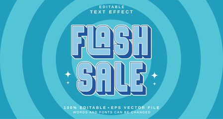 Editable text style effect - Flash Sale text style theme.