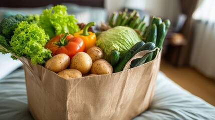Grocery delivery service providing fresh produce and essentials. Convenient contactless doorstep delivery for modern lifestyles.