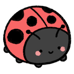 Cute Ladybug Cartoon Doodle