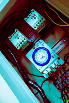 Electrical Timer and Circuit Components Inside