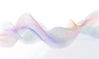 Subdued spectrum line waves in a soft and simple minimalist style on white.