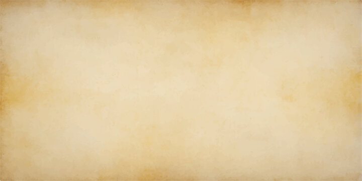 Antique beige parchment paper background with stained grunge texture