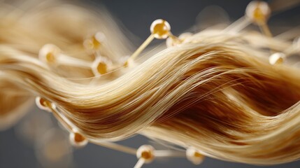 Golden Hair with Molecular Network