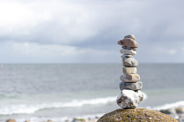 Stone Tower on the Beach