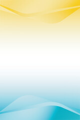 Abstract gradient blue and yellow background with geometry shape or soft backdrop wallpaper for flyer banner