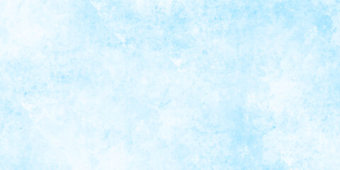 Blue grunge with sky watercolor background, Illustration, texture. blue concrete wall background. light blue watercolor paper texture. shiny and clear painted light blue clouds watercolor background.