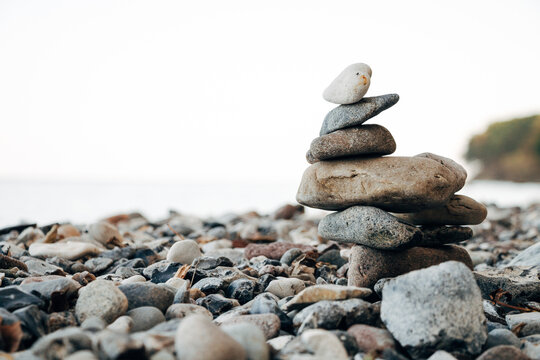 Stone Tower on the Beach