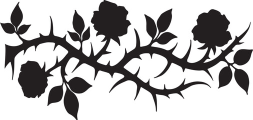 rose vines with sharp thorns