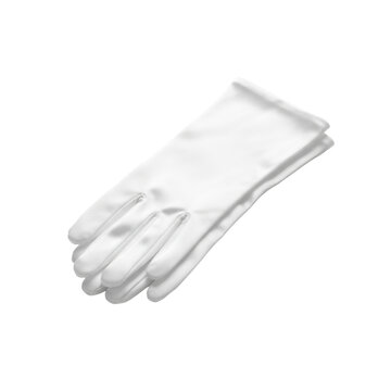 Elegant formal white gloves isolated, conveying purity, sophistication, and timeless style on black