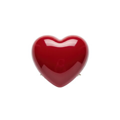 Fototapeta premium Elegant red heart conveys love, passion, and romance against a striking background