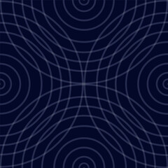 Abstract Geometric Circular Wave Pattern Background | Futuristic Minimal Dark Tech Vector Design Texture