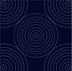 Abstract Geometric Circular Wave Pattern Background | Futuristic Minimal Dark Tech Vector Design Texture