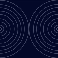 Abstract Geometric Circular Wave Pattern Background | Futuristic Minimal Dark Tech Vector Design Texture