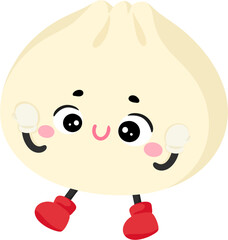 illustration baozi character