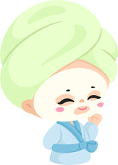 Obraz premium illustration self care character