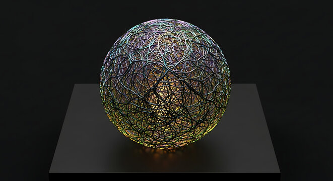 Blue Neon Portal – Geometric Sci-Fi Tunnel