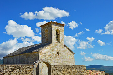 The church of St. Nicholas in Bargeme, France