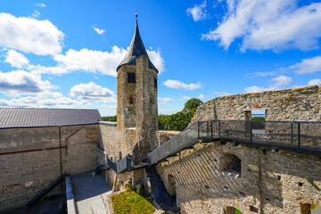 Watchtower of the Haapsalu Episcopal Castle on the west coast of Estonia along the Baltic Sea