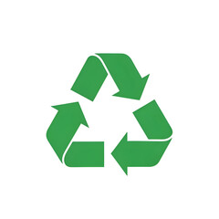 Obraz premium Green recycling symbol on black background with arrows green arrows circular economy