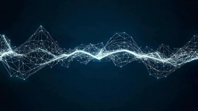 Futuristic network pulsing with energy, a modern data stream for technology, finance, and science visuals that grab attention