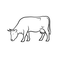 Cow Silhouette Vector Art Collection  
