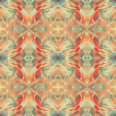 Warm DYE Abstract Seamless Pattern in Earthy Watercolor Tones