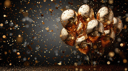 Black night sky cosmos design with water drops on a glass surface like a galaxy sphere