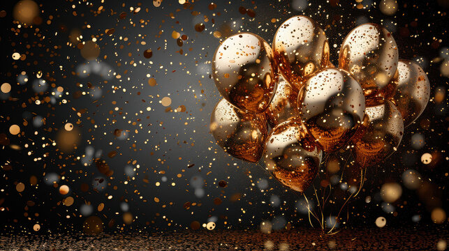 Black night sky cosmos design with water drops on a glass surface like a galaxy sphere