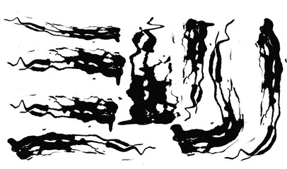 “Ink Rifts: Monochrome Fluid Strokes”
