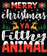 Obraz premium Christmas t-shirt design